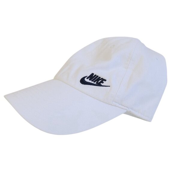 Nike Hat Cap Strap Back White Black Swoosh Embroidered Casual Men's Adjustable - Picture 3 of 12